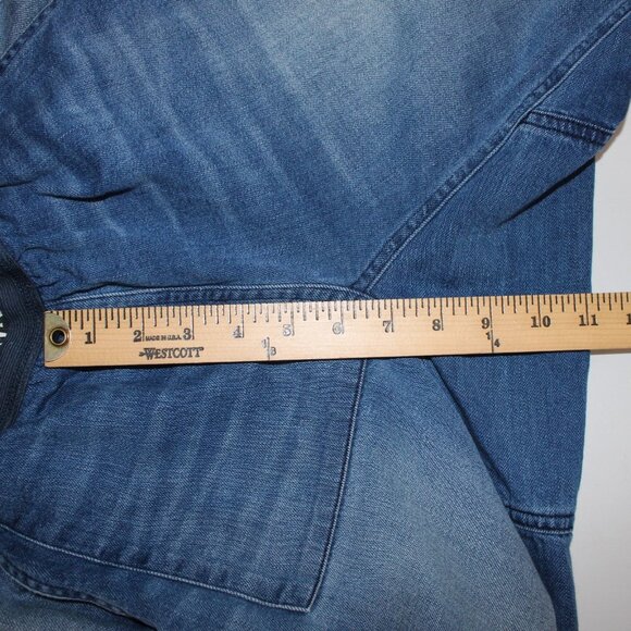 Life Nature Love Jeans Sz S X 30 Blue Denim Elastic Waist Pockets 100% Cotton - Picture 11 of 12
